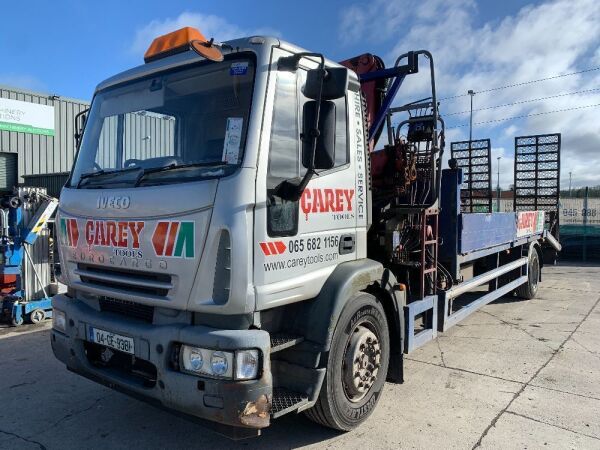 2004 Iveco ML180E24 4x2 Plant Truck c/w HMF 1060 Extendable Crane