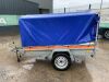 UNRESERVED Temared 7 x 4 Single Axle Enclosed Tarp Trailer c/w Cover - 2