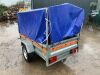 UNRESERVED Temared 7 x 4 Single Axle Enclosed Tarp Trailer c/w Cover - 3