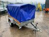 UNRESERVED Temared 7 x 4 Single Axle Enclosed Tarp Trailer c/w Cover - 7