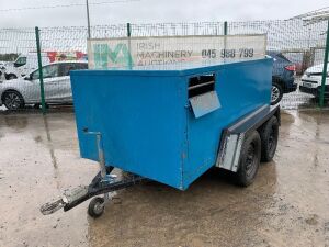 Blue 8 x 4 Twin Axle Box Trailer