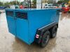 Blue 8 x 4 Twin Axle Box Trailer - 5