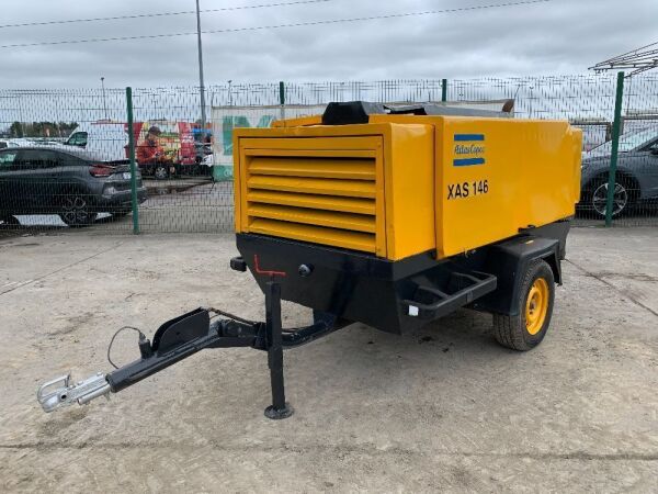 UNRESERVED Atlas Copco XAS146 300CFM Fast Tow Diesel Air Compressor