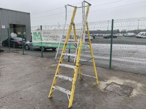 Yellow 5 Step Platform Ladder