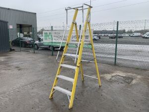 Yellow 5 Step Platform Ladder