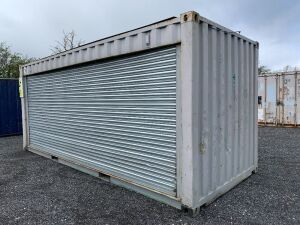 20Ft x 10Ft Roller Door Container c/w Ramp