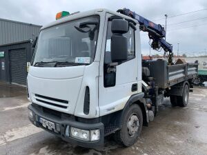 2009 Iveco Eurocargo 75E18 Tipper c/w Crane & Clamshell Grab