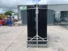 UNRESERVED - NEW/UNUSED 8FT Powder Coated Site Fencing - 28 x Panels - 29 x Posts & Fittings - 3