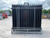 UNRESERVED - NEW/UNUSED 8FT Powder Coated Site Fencing - 28 x Panels - 29 x Posts & Fittings - 5