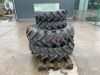 UNRESERVED Set Of New BKT Agri Tyres & Rims - 2 x 8-18 & 2 x 13.6-28 - 2