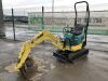 UNRESERVED 2005 Yanmar SV08 Micro Excavator c/w 3 x Buckets, Piped & Blade