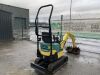 UNRESERVED 2005 Yanmar SV08 Micro Excavator c/w 3 x Buckets, Piped & Blade - 9
