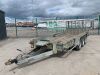 UNRESERVED Ifor Williams GP146GM Tri Axle Plant Trailer