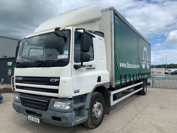 2010 DAF CF 65.220 Rigid Curtainside Truck c/w Tail Lift