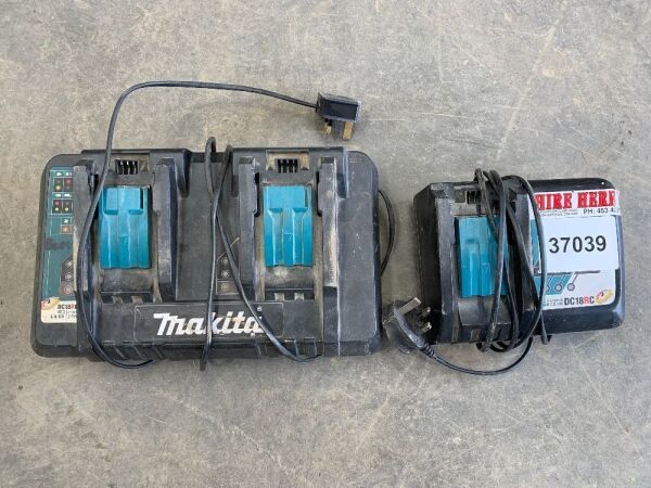 2 x Makita Chargers