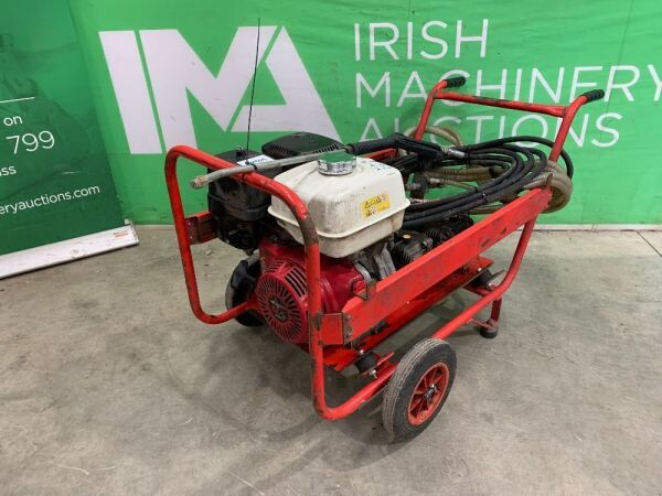 Honda 13HP Portable Petrol Power Washer c/w Hose & Lance