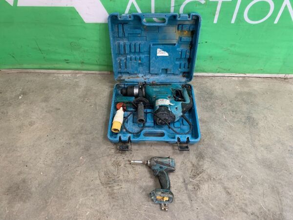 UNRESERVED Makita Impact Drill & 110V Drill