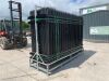 UNRESERVED NEW/UNUSED 10FT Powder Coated Site Fencing - 28 x Panels - 29 x Posts & Fittings - 4