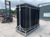 UNRESERVED NEW/UNUSED 8FT Powder Coated Site Fencing - 28 x Panels - 29 x Posts & Fittings - 4