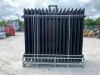 UNRESERVED NEW/UNUSED 8FT Powder Coated Site Fencing - 28 x Panels - 29 x Posts & Fittings - 5