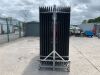 UNRESERVED NEW/UNUSED 8FT Powder Coated Site Fencing - 28 x Panels - 29 x Posts & Fittings - 7