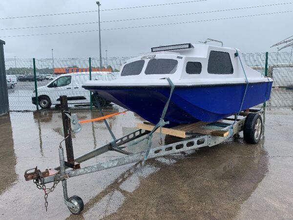 Small Boat c/w Outboard Engines & Trailer