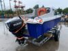 Small Boat c/w Outboard Engines & Trailer - 5