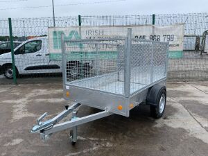 NEW/UNUSED 6x4 Single Axle Mesh Sided Trailer c/w Ramp