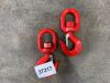 UNUSED 2 x 2T Lifting Hooks (RED)