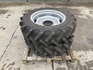 UNRESERVED As New Set Of BKT 280/85 R24 (11.2 R24) Tyres & Rims