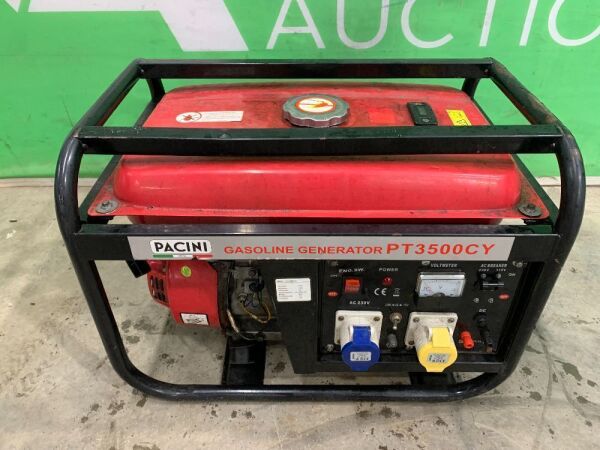 UNRESERVED Pacini PT3500CY Petrol Generator