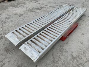 UNRESERVED Heavy Duty Aluminium Ramps (8.5T)