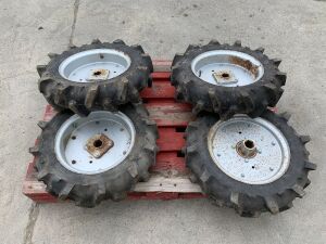 4 x Stone Rake Seeder Wheels