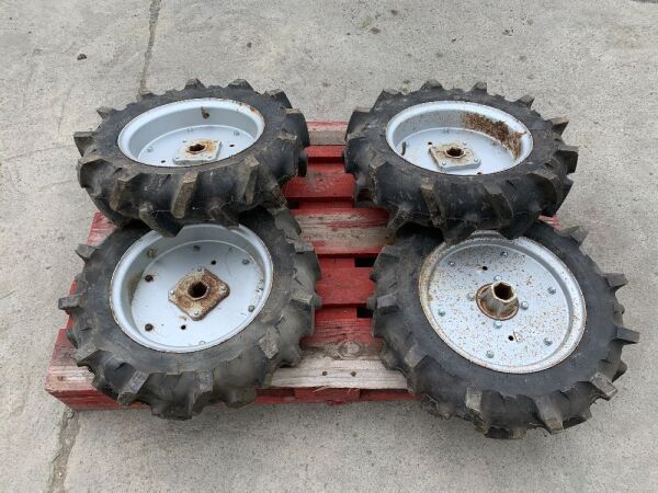 4 x Stone Rake Seeder Wheels