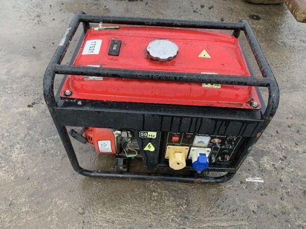 UNRESERVED Red Petrol Generator