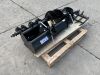 UNRESERVED Mini Excavator Attachment Set To Include - QH, 800MM Bucket, 500MM Bucket, 200MM Bucket,Ripper, Rake & Auger Rods(30cm & 20cm) - 4