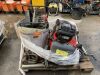 2 x Pallets To Contain Large Shackles, Lanmower, Water Pump, Cobra Reel And Various Parts - 3