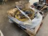 2 x Pallets To Contain Large Shackles, Lanmower, Water Pump, Cobra Reel And Various Parts - 7