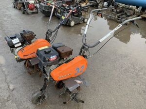 2 x Husqvarna T50RS Petrol Garden Rotovators