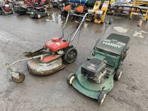 Honda 2460 Petrol Long Grass Mower & Harry Petrol Lawnmower