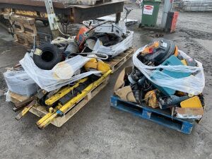 3 x Pallets To Contain PWN Floor Grinder, Karcher Power Washer, Drystar Blow Heater, Floor Sander, Drills & Grinders, Traffic Lights, Vacuum Tops, Nails For Nail Gun & More