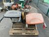 Pallet To Contain 1 x NEW Mixer Drum & Frame & Belle Minimix 150 Petrol Mixer & Sthil Consaw - 5