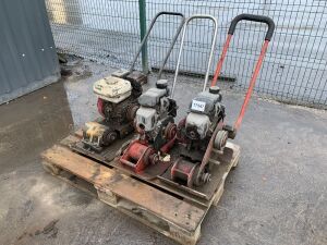 UNRESERVED Pallet To Contain 3 x Petrol Compaction Plates (3 x Honda Engines)