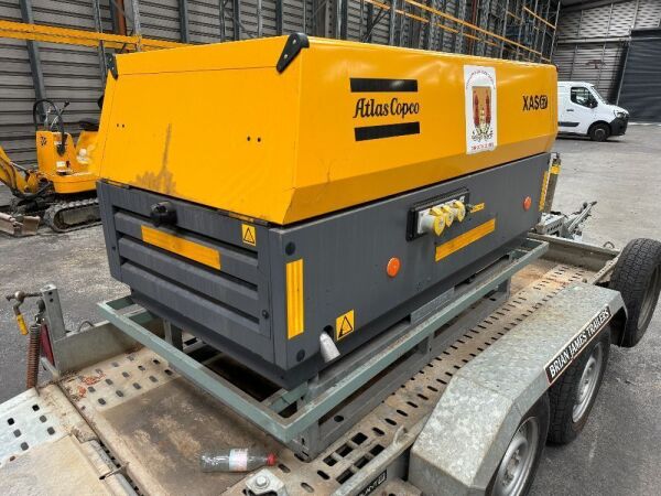 UNRESERVED 2013 Atlas Copco XAS67 Fast Tow Diesel Compressor/Generator