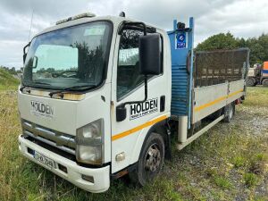 UNRESERVED 2013 Isuzu Forward N75.190 Beavertail Plant Truck