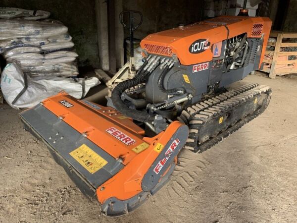 2014 Ferri iCut 4 Track Tracked Remote Control Diesel Verge/Brush Cutter c/w Ferri RI300 Mower Head - 430hrs