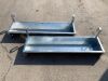 2 x NEW 4FT Galvanised Hanging Gate Trough - 2