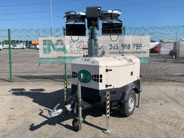 UNRESERVED 2016 Generac VB-9 Fast Tow Diesel LED Lighting Tower