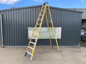 UNRESERVED 12FT Fibreglass Stepladder