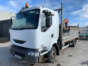 2006 Renault Midlum 180.12 4x2 Dropside Atlas Crane Truck